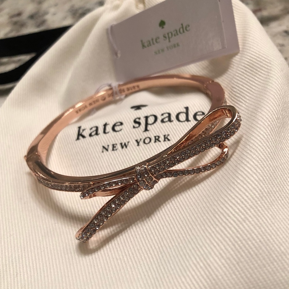 Kate Spade “Tied Up” rose gold bracelet